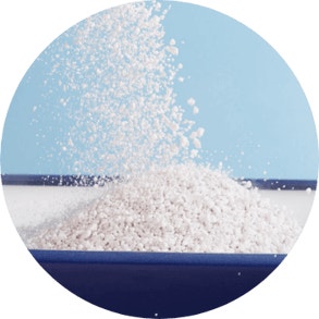 Cat litter in a litter tray 